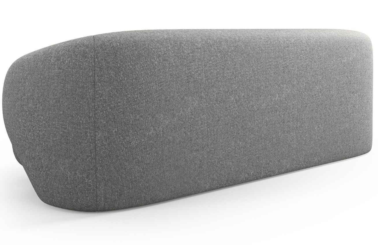 Cosmopolitan Design Šedá čalouněná trojmístná pohovka Camden 204 cm