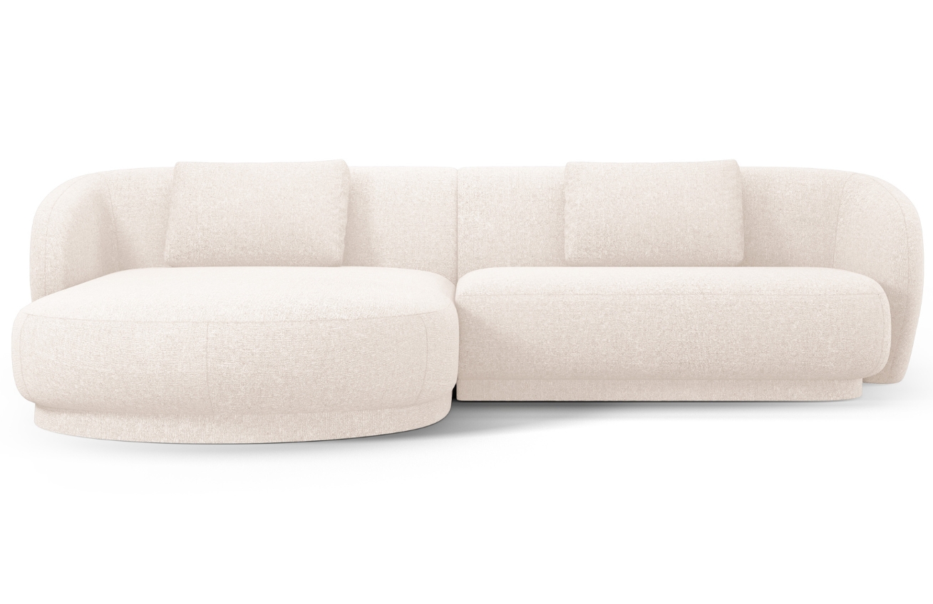 Cosmopolitan Design Světle béžová čalouněná rohová pohovka Camden 289 cm