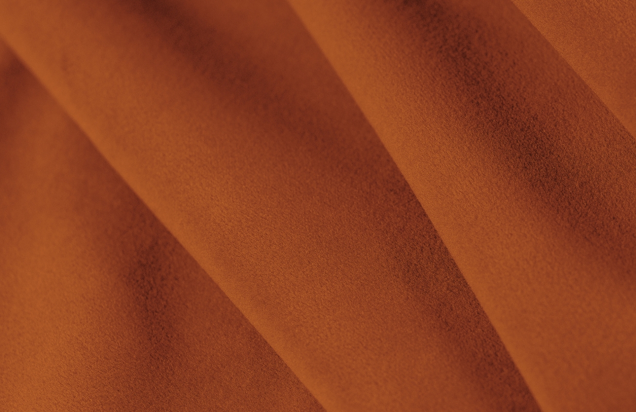 Cosmopolitan Design Terakotově oranžová sametová trojmístná pohovka Sydney 295 cm