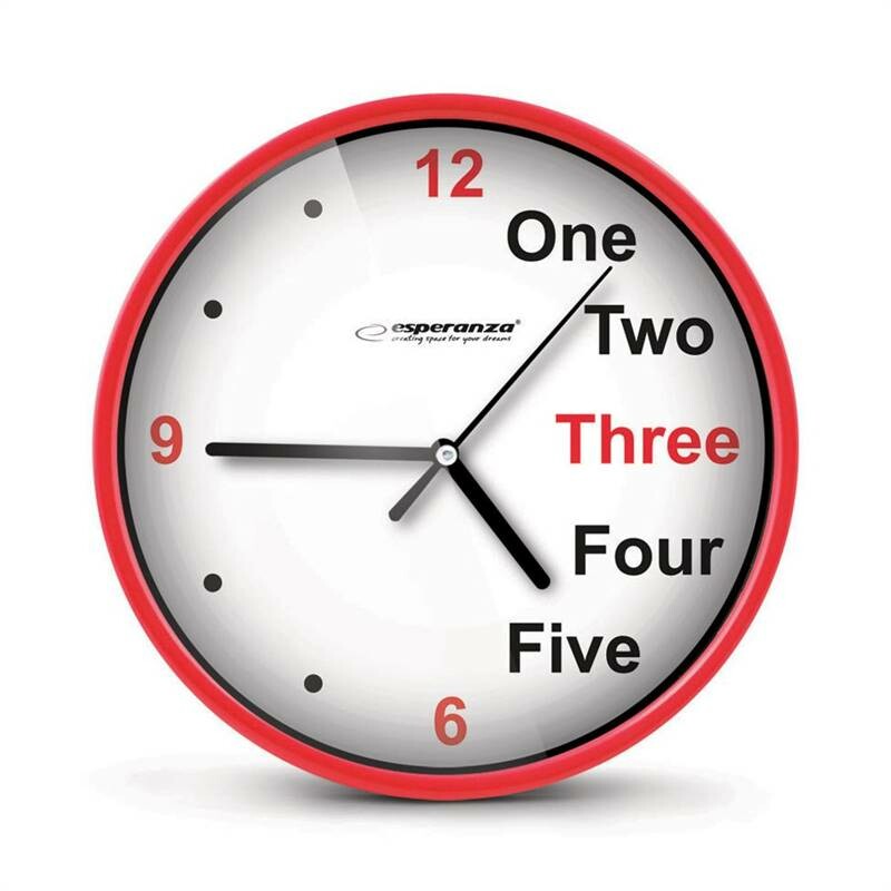 Esperanza EHC014R nástěnné hodiny PRAGUE 20 cm