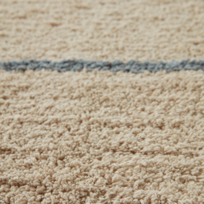 Jotex Hnědo-modrý bavlněný koberec JASMINE 200 x 300 cm