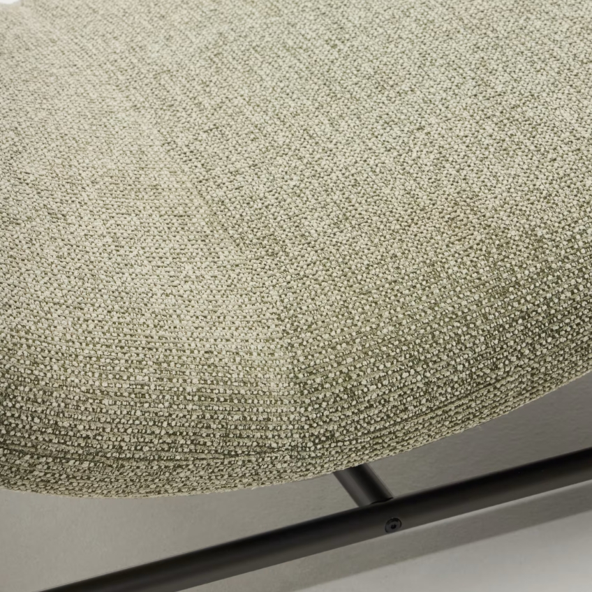 Kave Home Zelená čalouněná lenoška Osla 175 cm