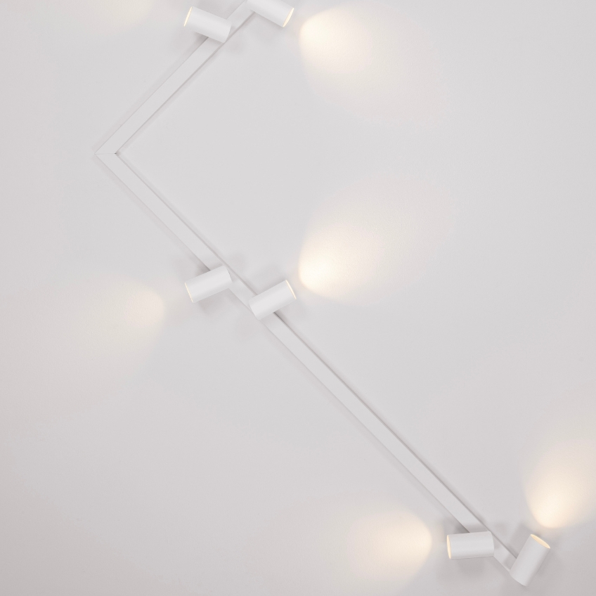 Nova Luce Bílé kovové bodové světlo Oso 150 cm