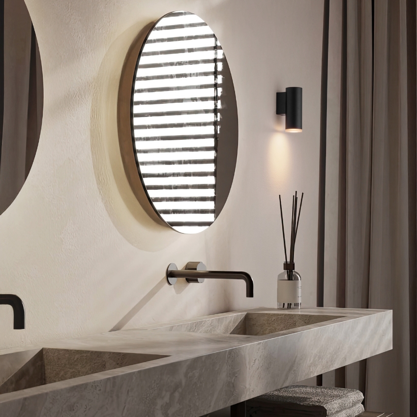 Nova Luce Černé kovové nástěnné světlo Mao 5