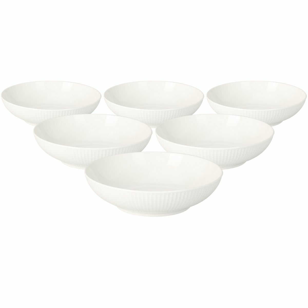 Sada 6 porcelánových hlubokých talířů Linie 20 cm