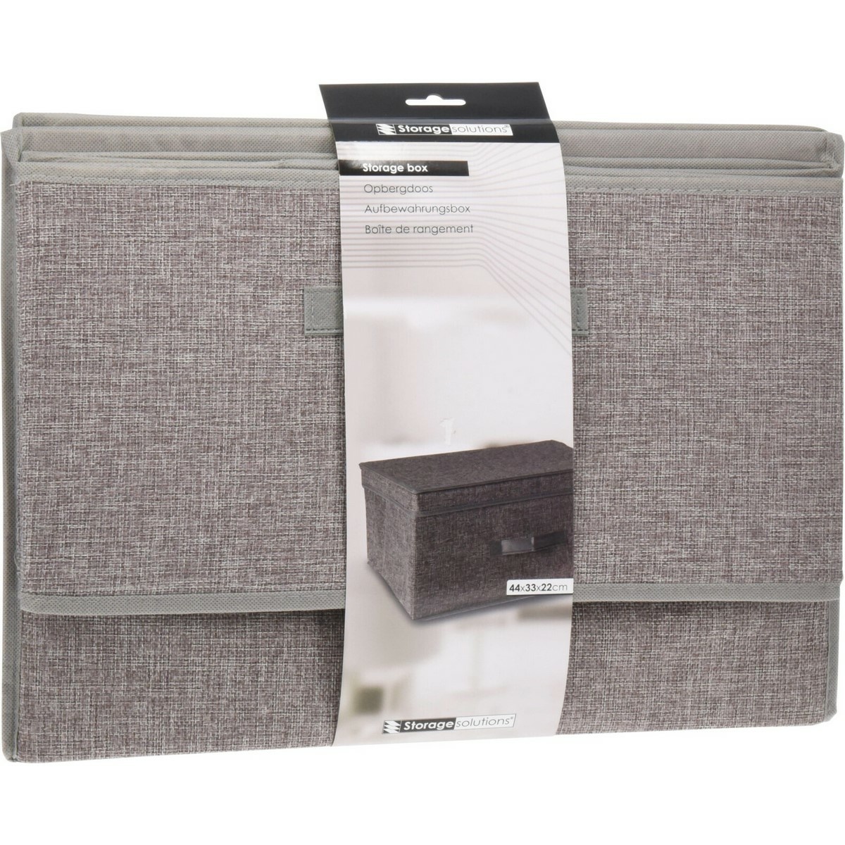 Skládací úložný box s odklopným víkem 44 × 33 × 22 cm