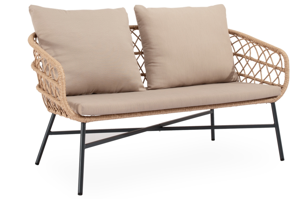 Somcasa Béžový zahradní set pohovky