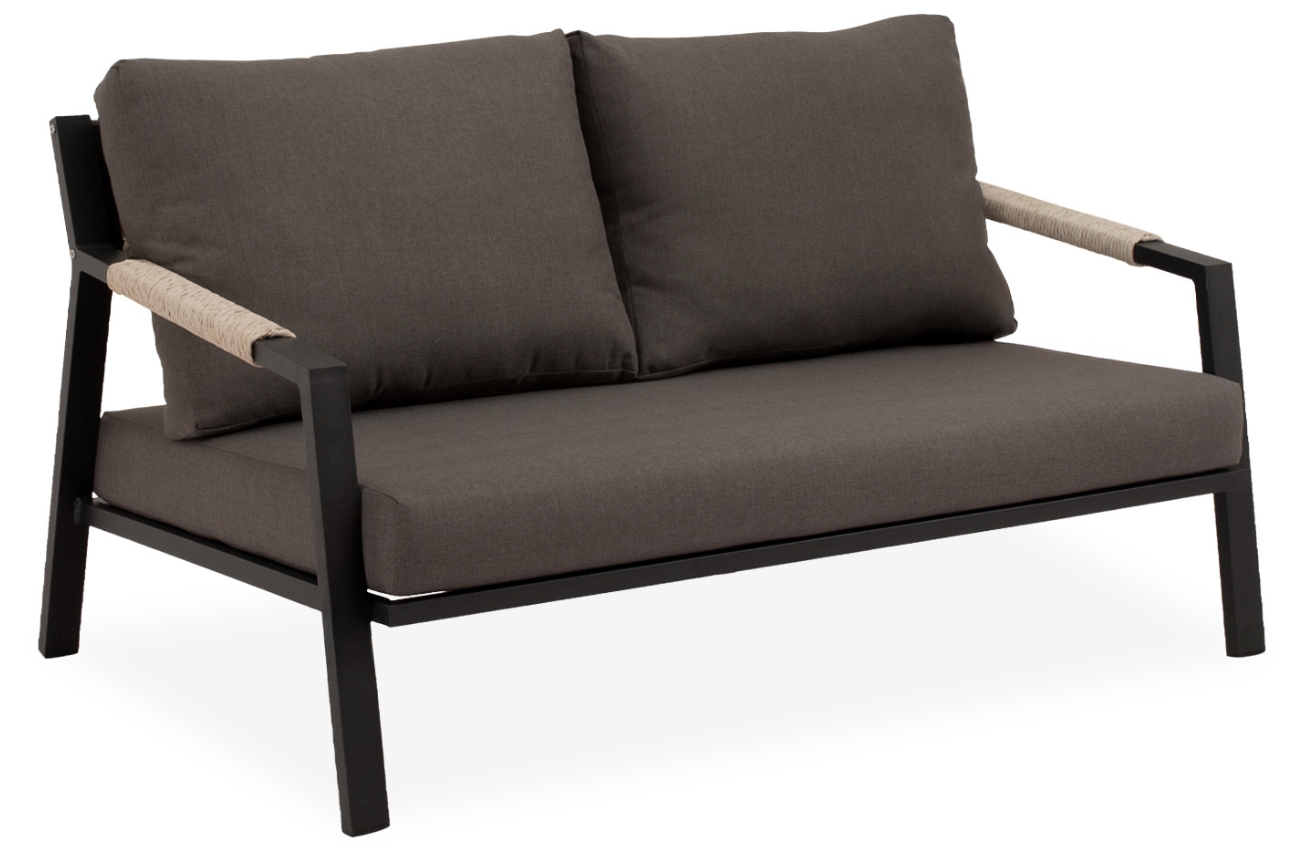 Somcasa Tmavě šedý zahradní set pohovky