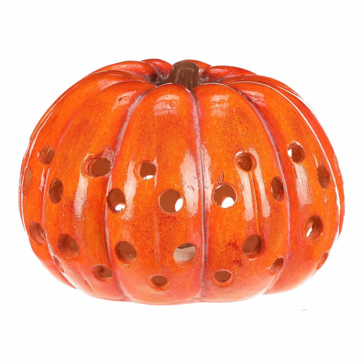 Podzimní LED dekorace Dýně s otvory