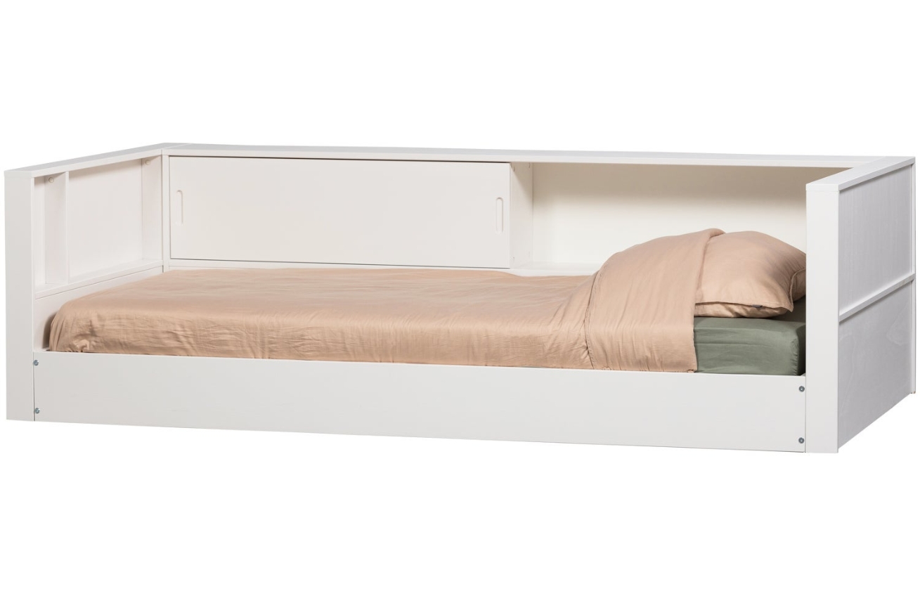 WOOOD Bílá dřevěná postel Carter 90 x 200 cm