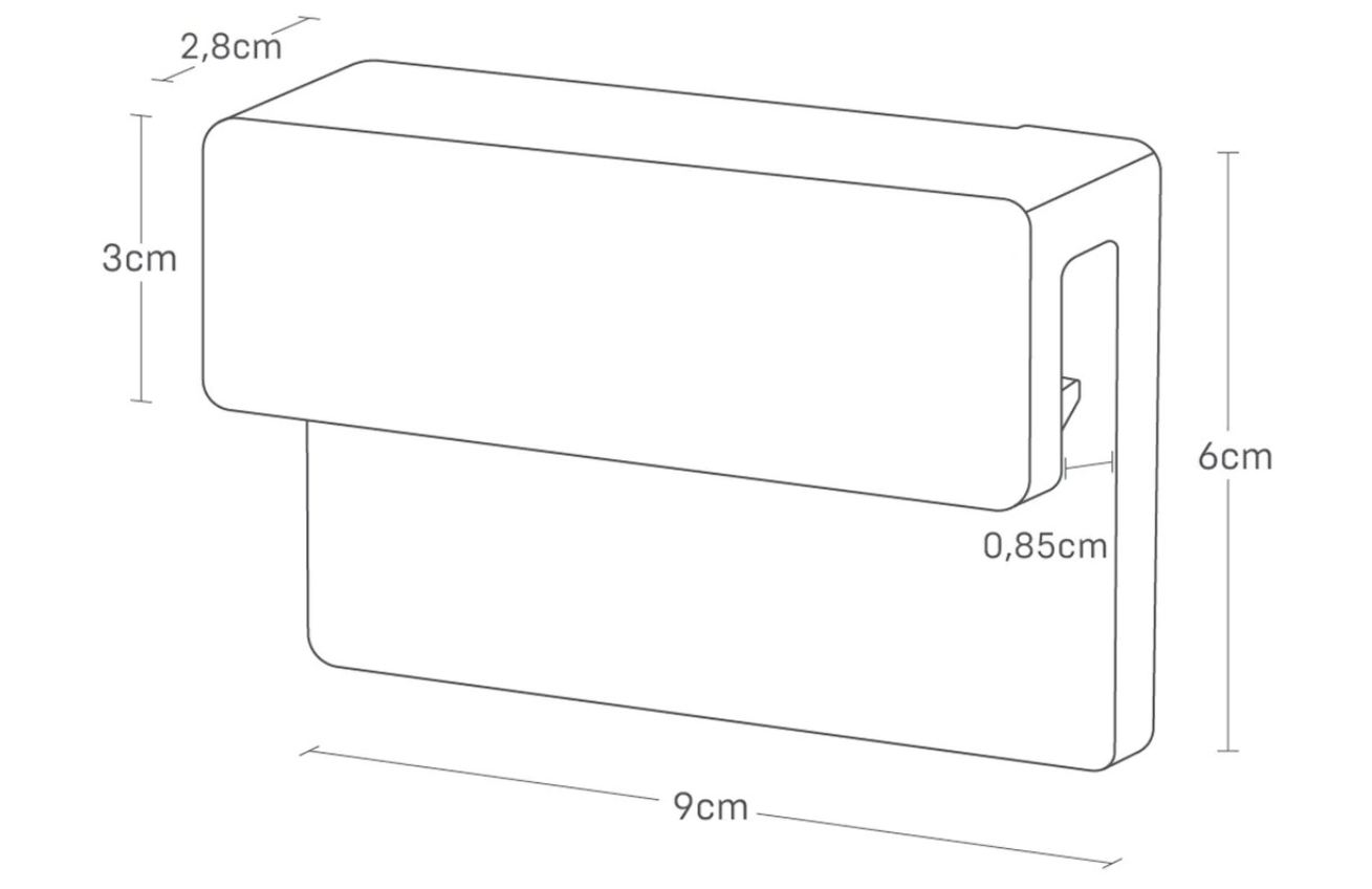 YAMAZAKI Bílý plastový držák Film Hook 9 cm