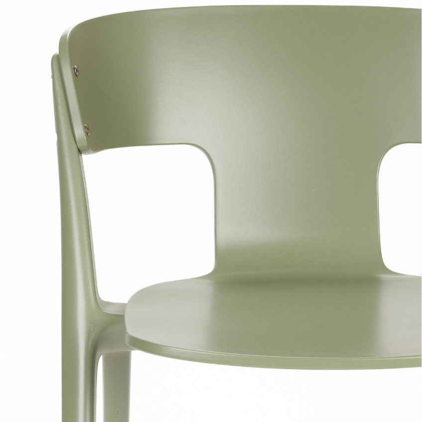 Zelená plastová zahradní židle ZUIVER HORIZON