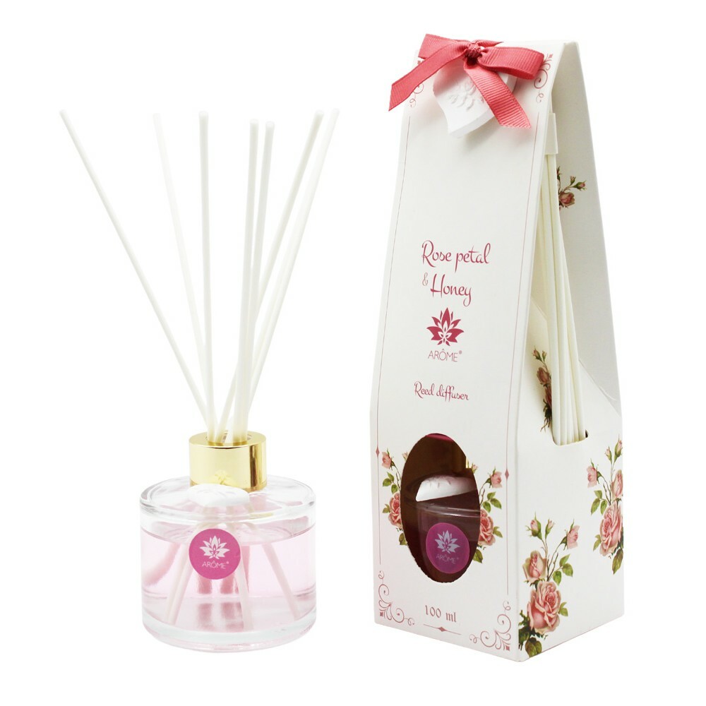 Arome Difuzér s tyčinkami Rose petal & Honey
