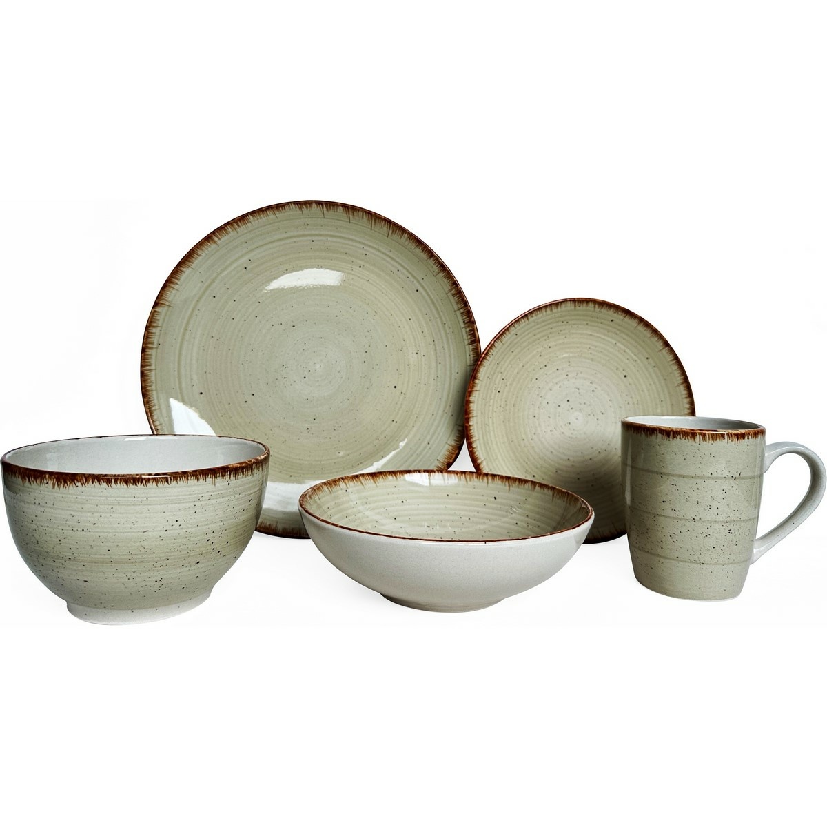 Banquet Sada jídelní Spiral Ivory