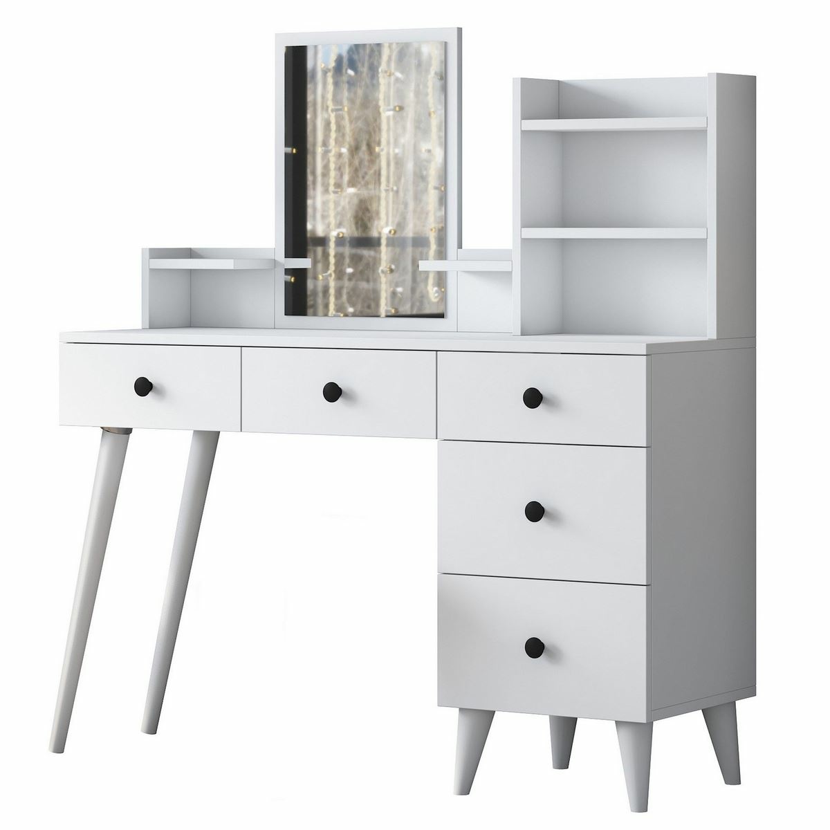 Kosmetický stůl Bela White Hanah Home