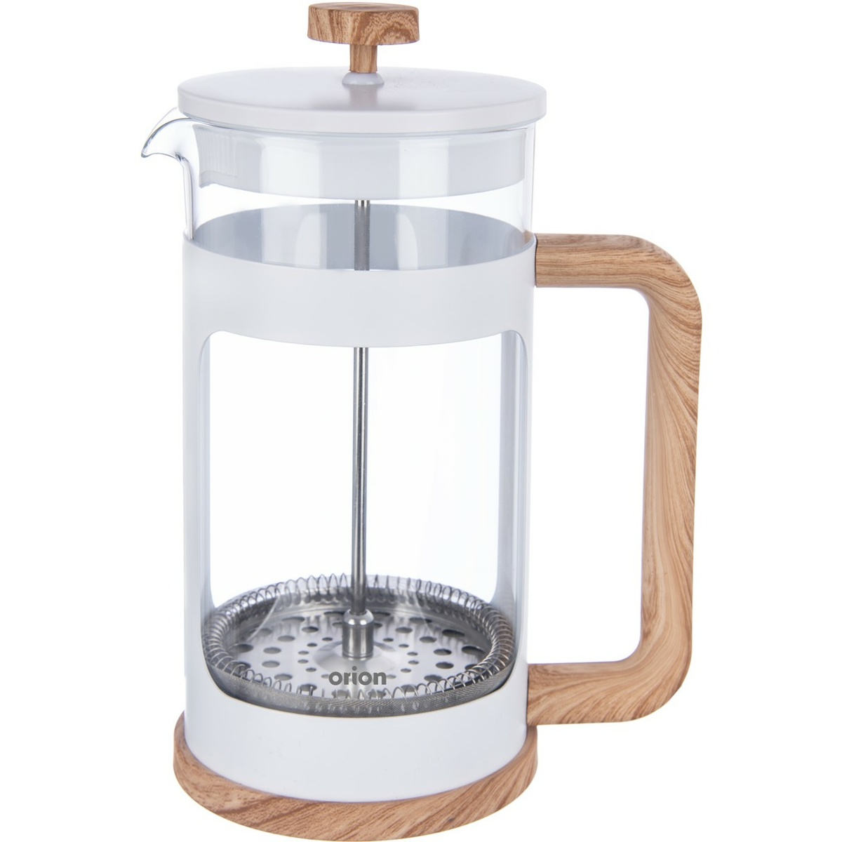 Orion Skleněná konvice/french press Whiteline 1 l
