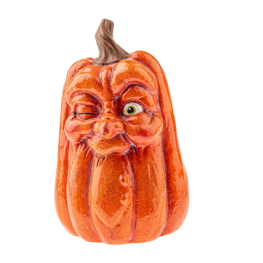 Podzimní dekorace Dýně s tváří