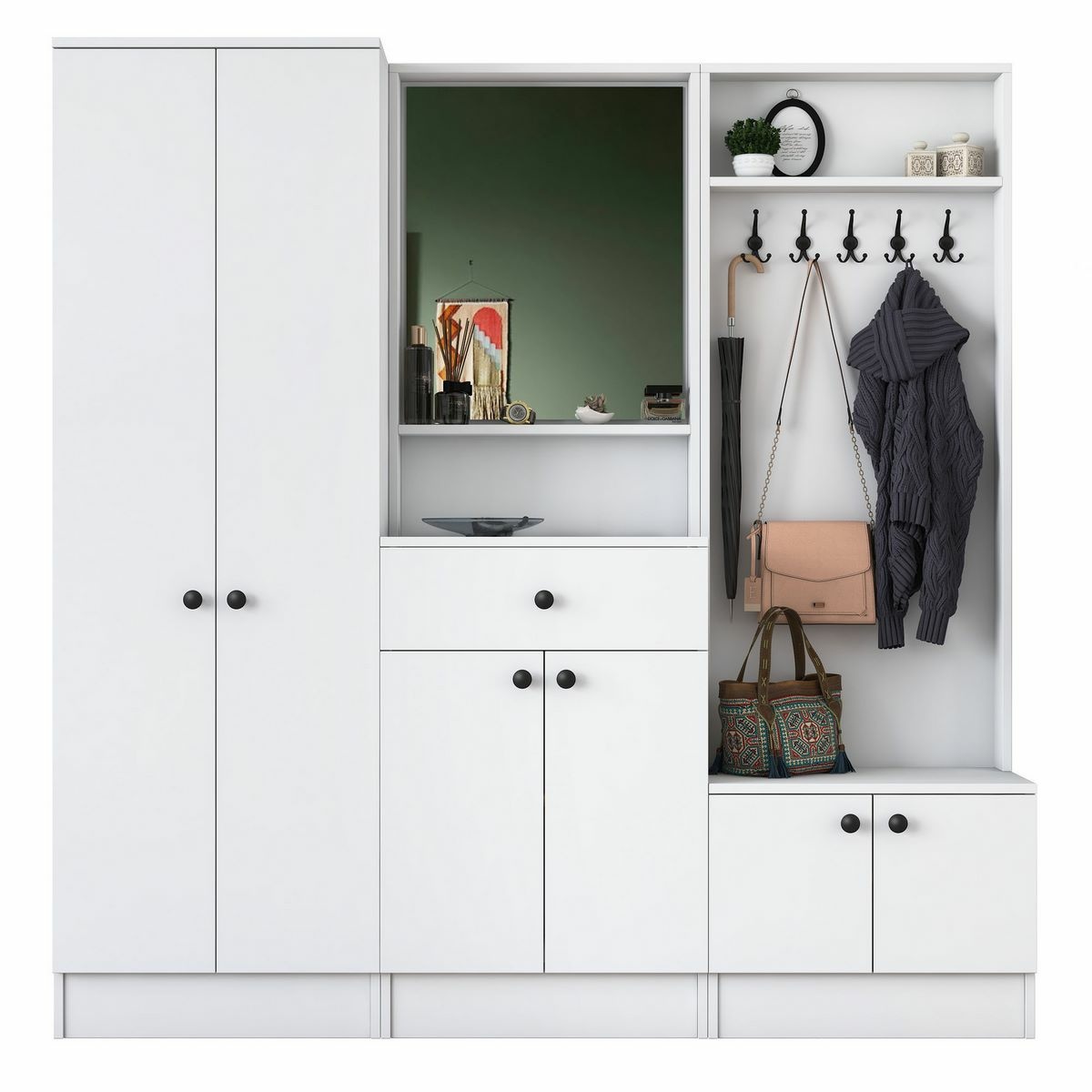 Předsíňová sestava Mio White I Hanah Home