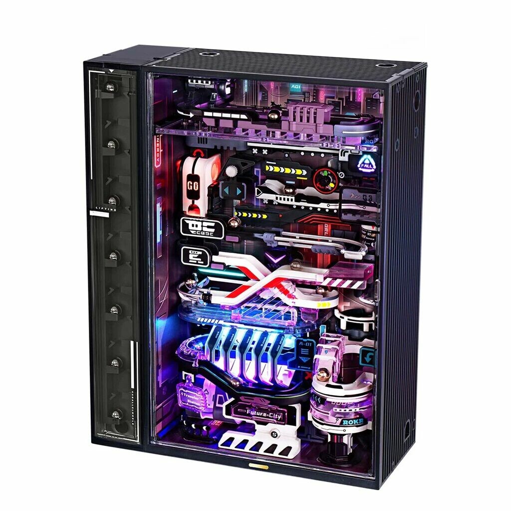 RoboTime 3D mechanická skládačka kuličkové dráhy Město budoucnosti Robotime