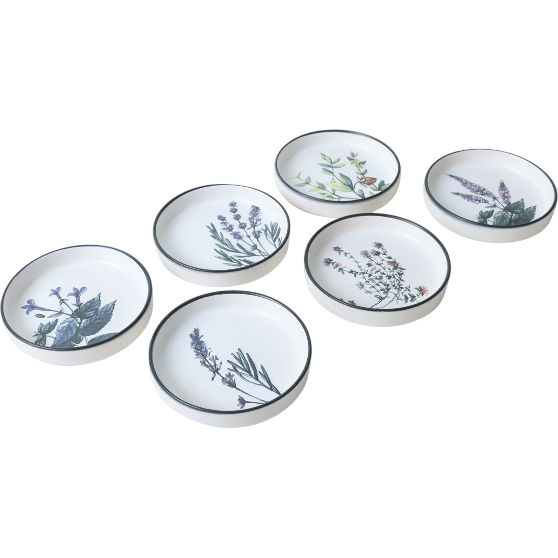 Sada 6 kameninových misek Herbal 14 cm Hermia