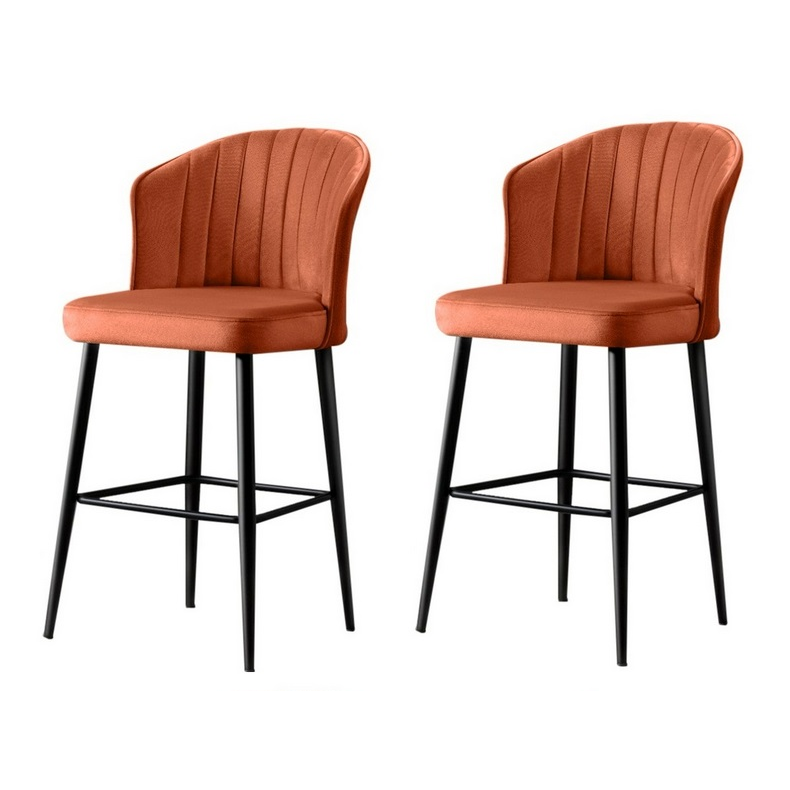 Sada barových židlí Rubi Tile Red and Black