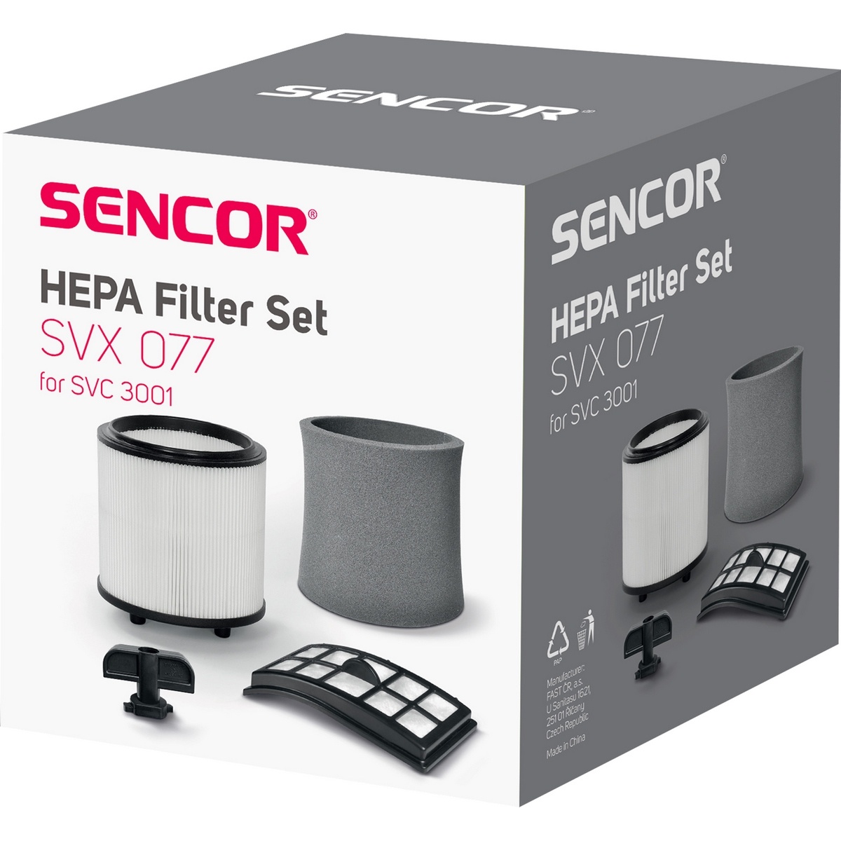 Sencor SVX 077HF sada filtrů k vysavači SVC 3001 Sencor