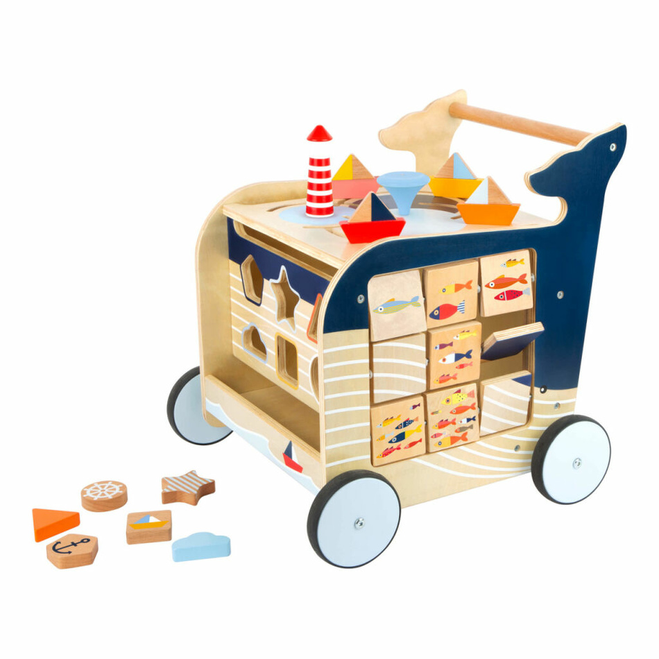 Small Foot Dřevěné chodítko Velryba Small Foot