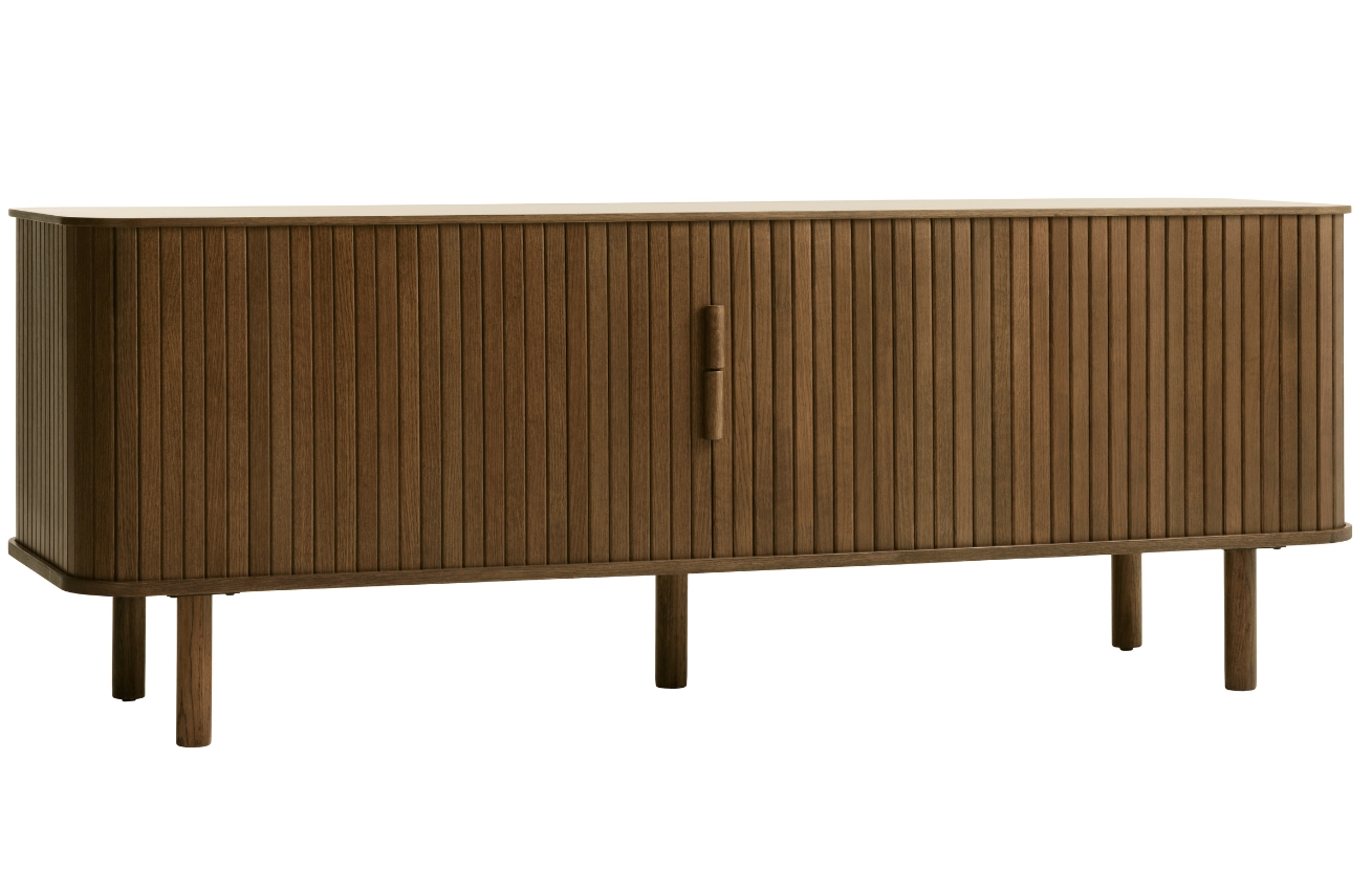 Unique Furniture Hnědý dubový TV stolek Cavo 160 cm