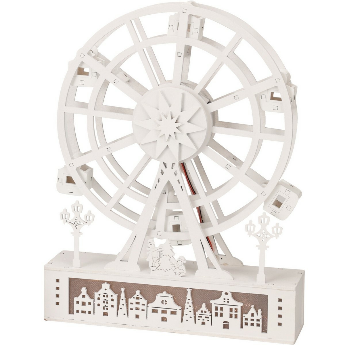 Vánoční svítící otočné kolo Městečko