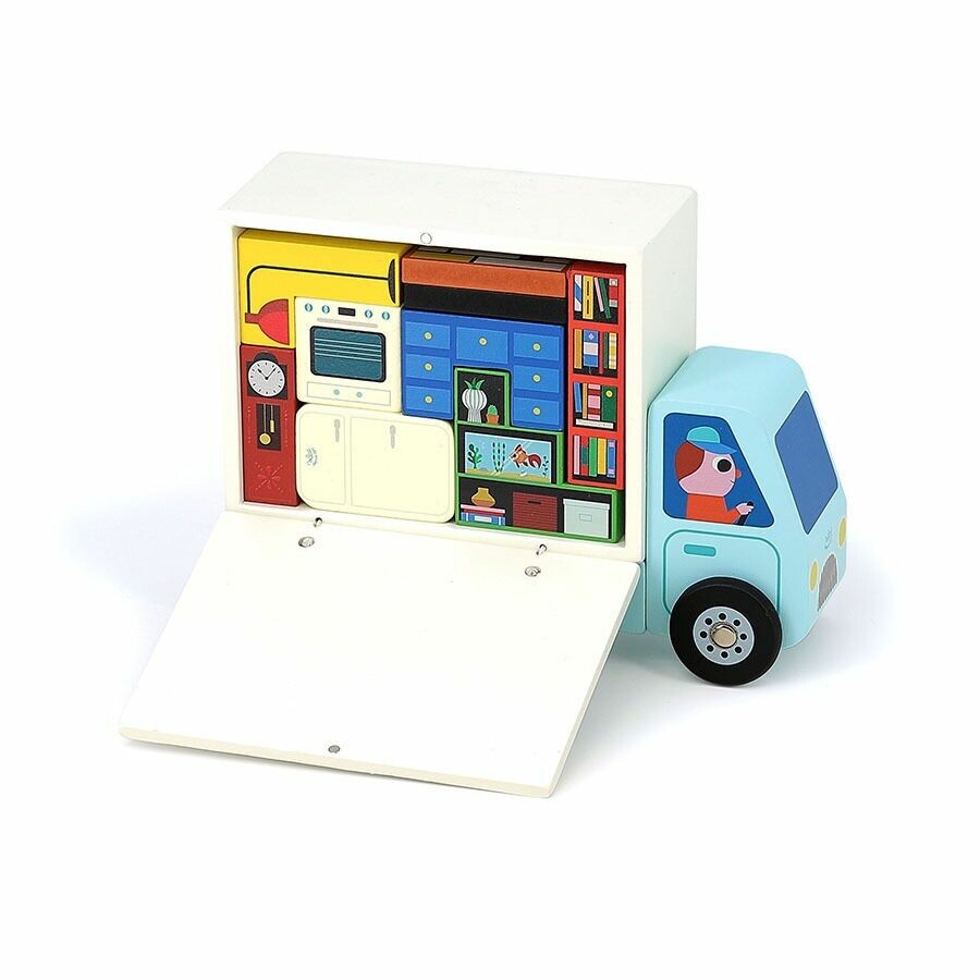 Vilac Dřevěná logická hra Nalož to správně! Stěhováci Vilac