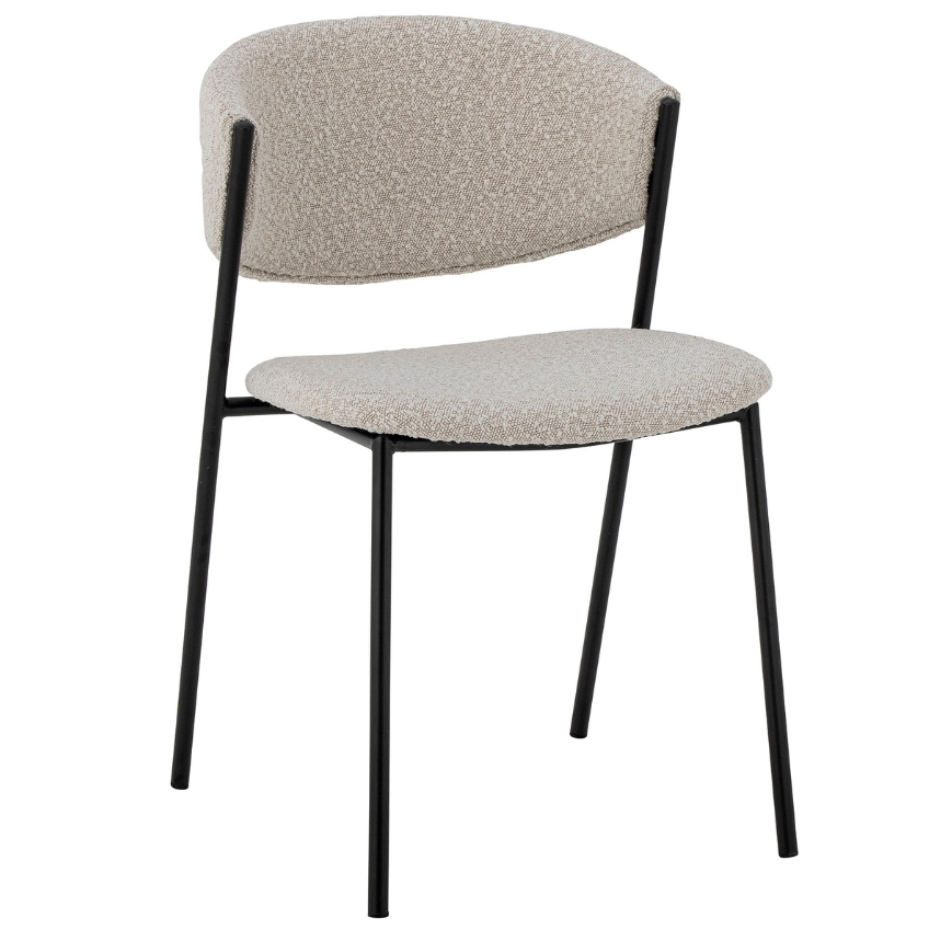 Bloomingville Bílá bouclé jídelní židle Marlo