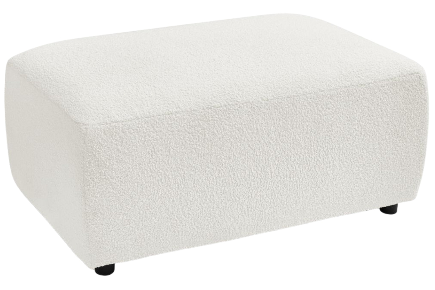 Bobochic Paris Bílá bouclé podnožka Envy 100 x 70 cm