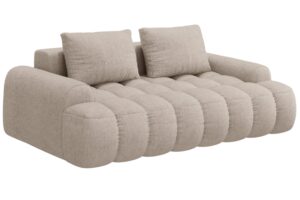 Cosmopolitan Design P&iacute;skově hněd&aacute; trojm&iacute;stn&aacute; pohovka Linz 200 cm