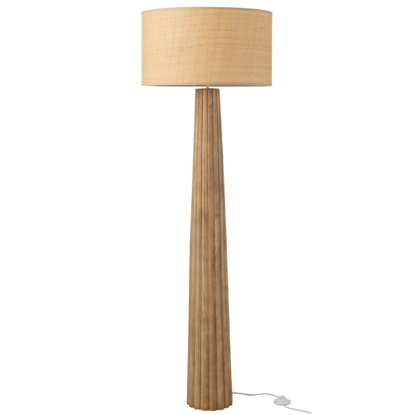 J-line Hnědá stojací lampa Umbrella 157 cm