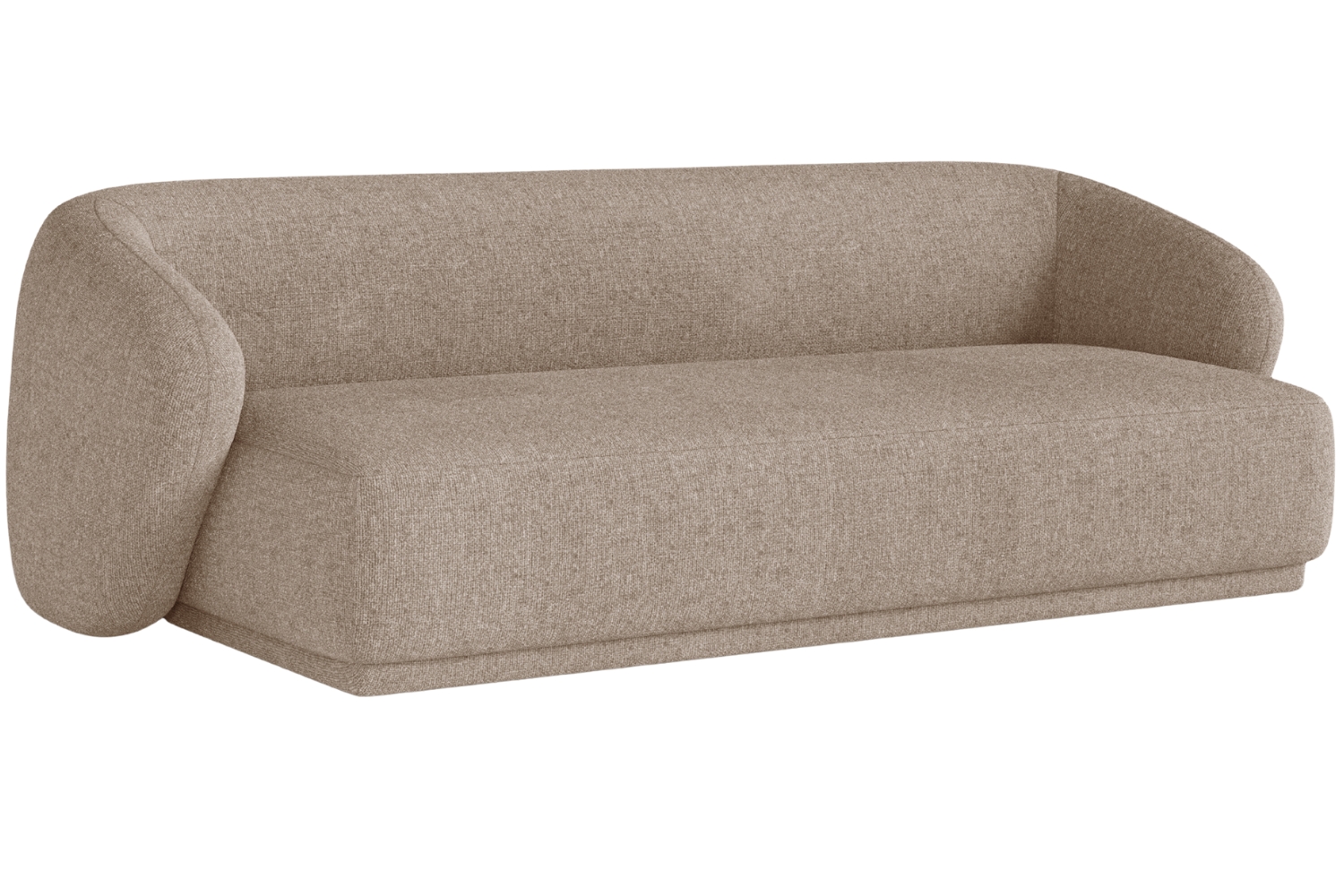 Maison Heritage Hnědá čalouněná trojmístná pohovka Jane 220 cm