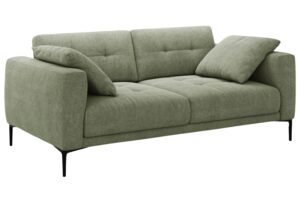 Micadoni Olivově zelen&aacute; čalouněn&aacute; trojm&iacute;stn&aacute; pohovka Bemy 200 cm