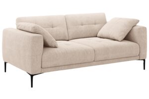 Micadoni P&iacute;skově hněd&aacute; čalouněn&aacute; trojm&iacute;stn&aacute; pohovka Bemy 200 cm