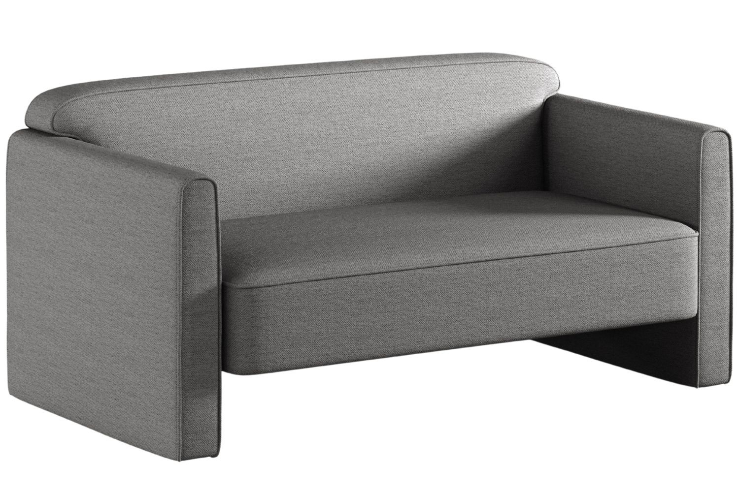 Micadoni Šedá dvoumístná pohovka Abby 140 cm