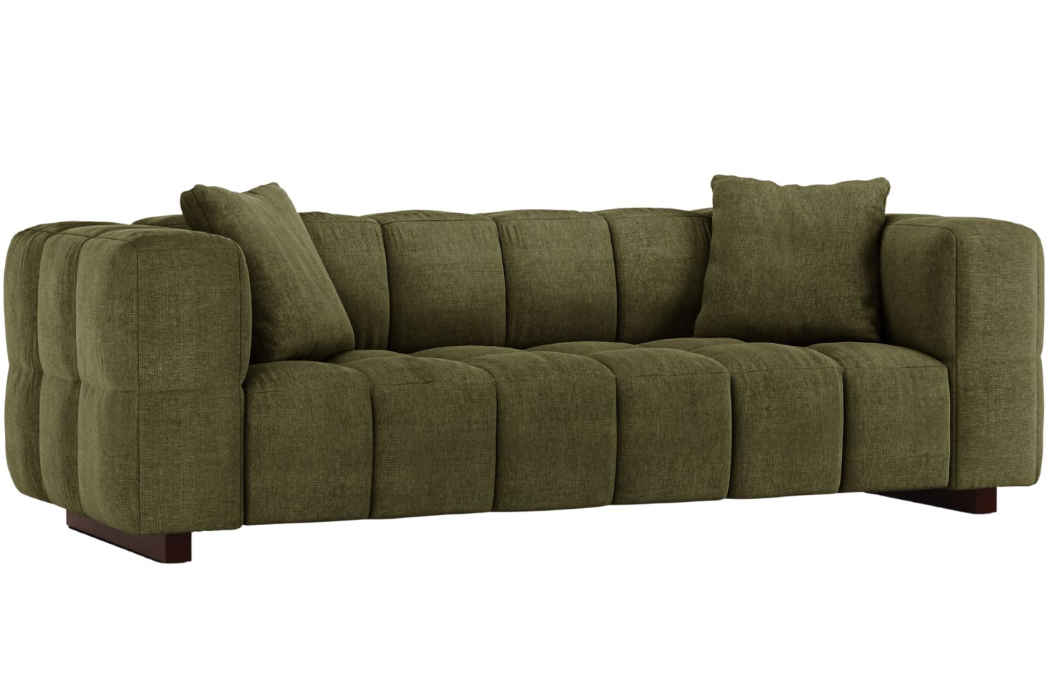 Micadoni Zelená rozkládací pohovka Puma 260 cm