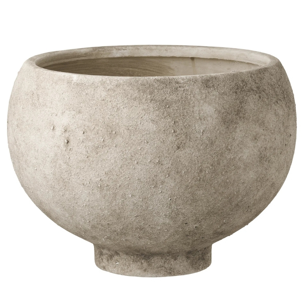 Šedý keramický květináč Galio Nordic Living Ø26 cm