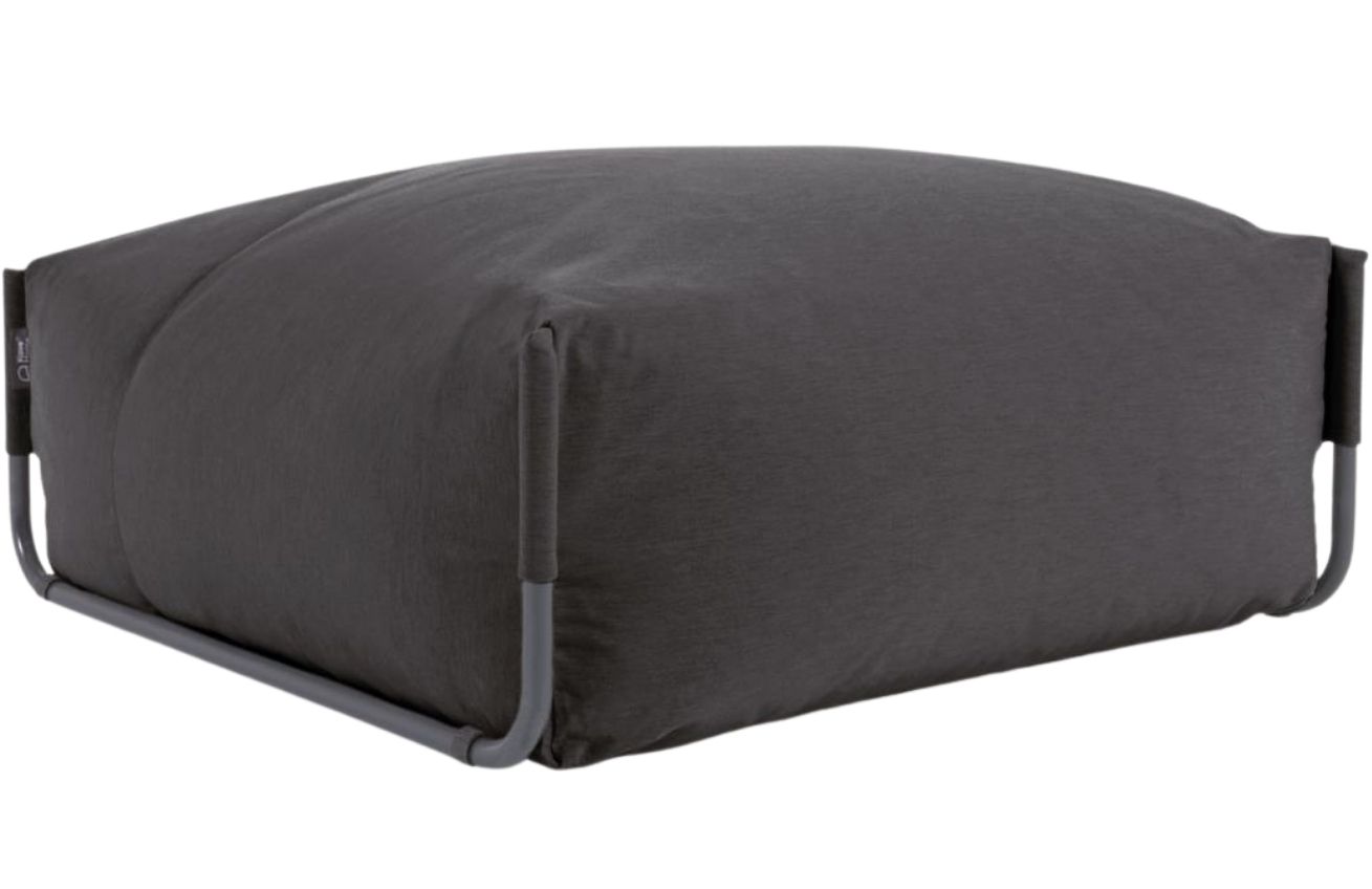 Kave Home Tmavě šedý zahradní modul/podnožka Square 101 x 101 cm