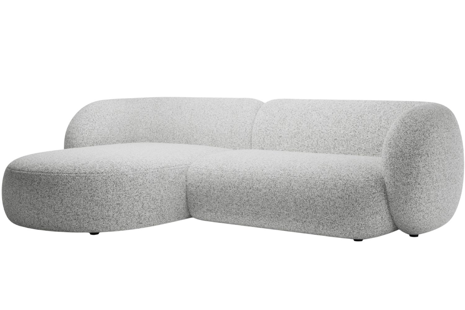 Micadoni Světle šedá rohová pohovka Kate 285 cm