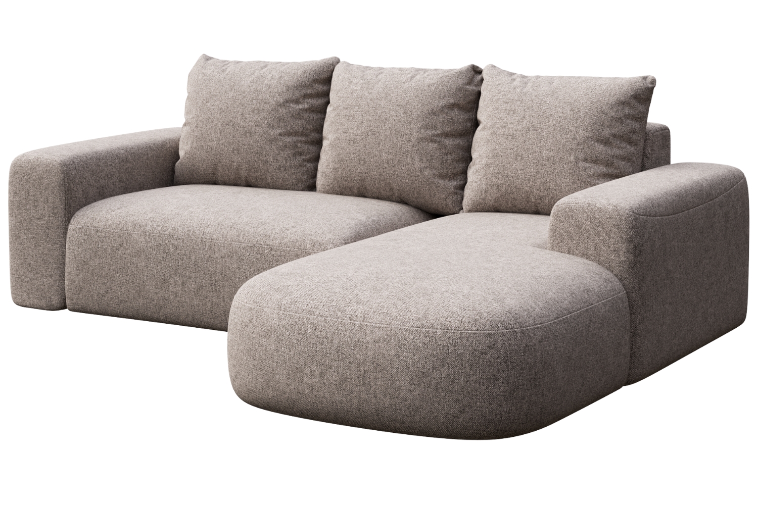 Rodier Šedá rohová pohovka Monce 255 cm