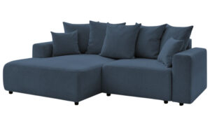 Bobochic Paris Tmavě modr&aacute; rozkl&aacute;dac&iacute; pohovka Atilla 244 cm